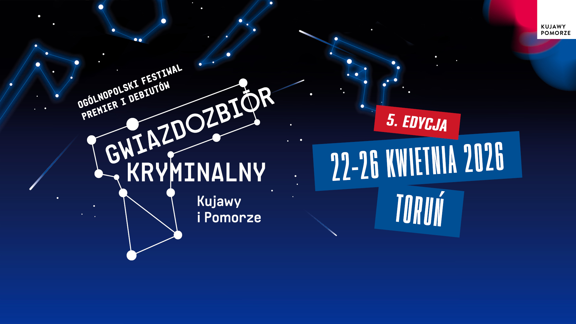 Zgłoś debiutancką powieść kryminalną do V. Gwiazdozbioru Kryminalnego Kujawy i Pomorze 2026